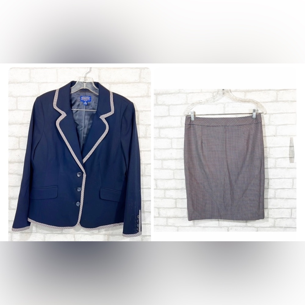 Pendleton blazer and  skirt  set size 10 petite